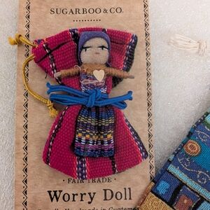 Pink Handcrafted Worry Doll